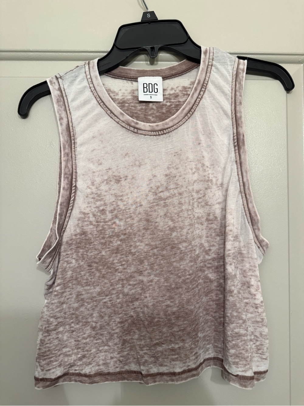 BDG Light Mauve Burnout Tank Top for Women